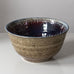 Bertil Lundgren for Rörstrand, stoneware bowl with glossy brown and purple glazes N1621