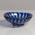 Edvin Öhrström for Orrefors, Sweden, ariel bowl in blue and amber glass L3816