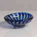 Edvin Öhrström for Orrefors, Sweden, ariel bowl in blue and amber glass L3816