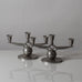 L & L  (Loij & Lindbladh), Sweden, pair of art deco pewter candelabras K2502