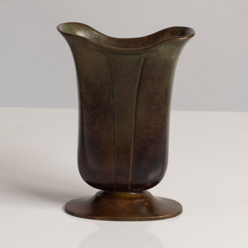 GAB bronze vase 1930s Sweden art deco
