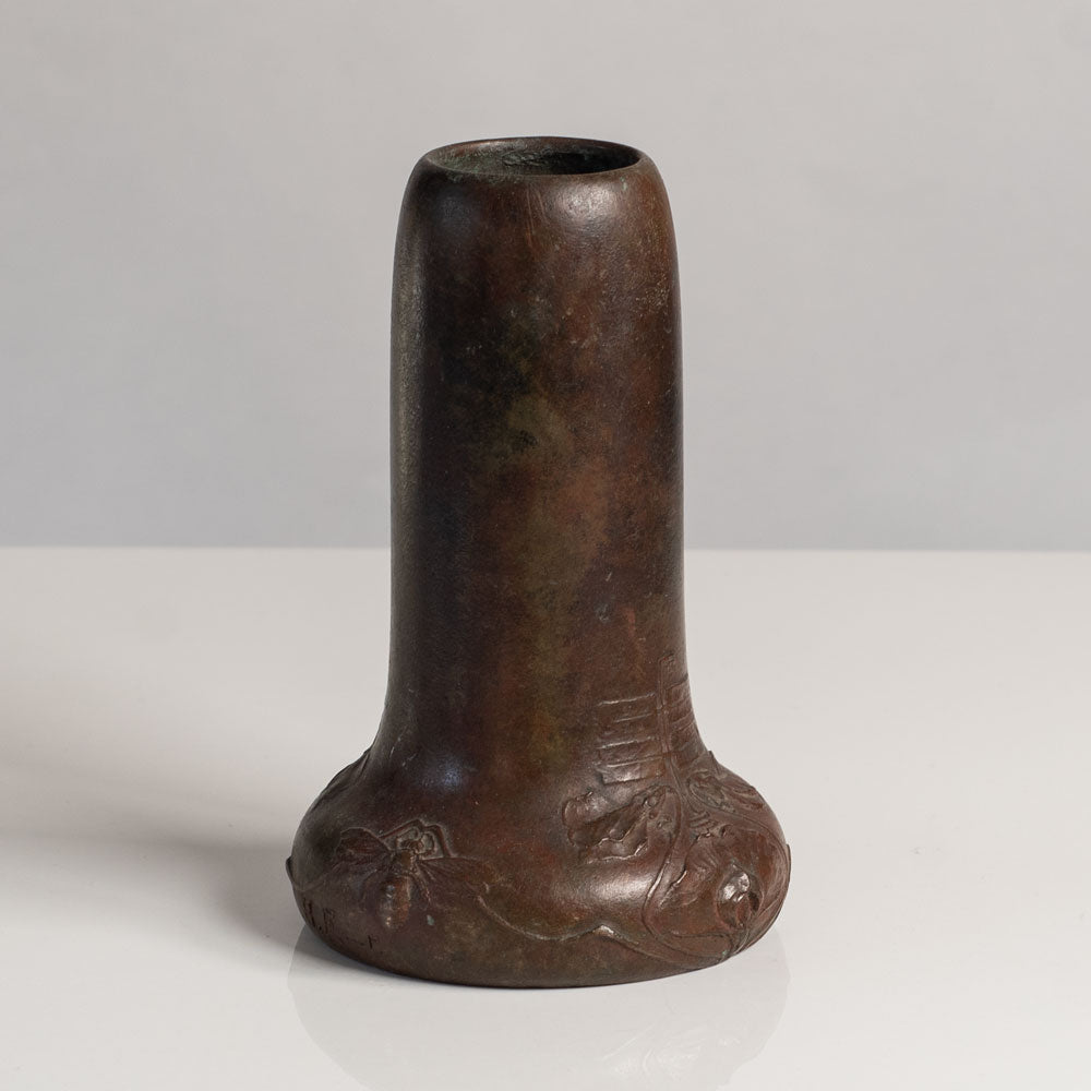Hugo Elmquist, Sweden, art nouveau bronze vase L3640