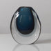 Vicke Lindstrand for Kosta, Sweden, "sommerso" vase in blue and gray glass K2477