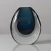 Vicke Lindstrand for Kosta, Sweden, "sommerso" vase in blue and gray glass K2477