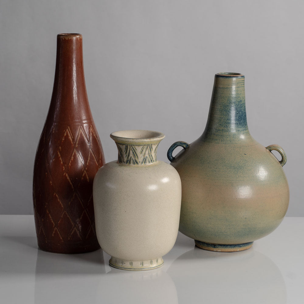Group of vases by Gunnar Nylund for Rorstrand, Sweden