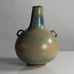 Gunnar Nylund for Rörstrand, Sweden large vase with matte blue and pale yellow glaze L3950