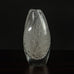 Tapio Wirkkala for Iittala, clear glass vase with internal bubbles J1134