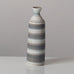 Gunnar Nylund for Rörstrand, Sweden, miniature stoneware vase with gray and white stripes