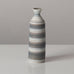 Gunnar Nylund for Rörstrand, Sweden, miniature stoneware vase with gray and white stripes