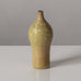 Gunnar Nylund for Rörstrand, Sweden, miniature stoneware vase with yellow ochre glaze K2099