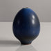 Berndt Friberg for Gustavsberg, Sweden, stoneware egg vase with blue haresfur glaze L3894