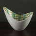 Stig Lindberg for Gustavsberg, Sweden, faiance bowl with blue and yellow decoration J1566