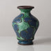 Jens Thirslund for Herman A. Kähler Keramik, Denmark, vase with blue and green matte glaze K2457