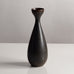 Three vases with dark brown glaze by Carl Harry Stalhane for Rorstrand, Sweden