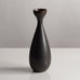 Carl Harry Stålhane for Rörstrand, Sweden, stoneware vase with dark brown matte glaze L3828