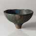 Sheila Fournier, UK, stoneware bowl with blue and olive glaze K2582