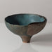 Sheila Fournier, UK, stoneware bowl with blue and olive glaze K2582