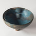 Sheila Fournier, UK, stoneware bowl with blue and olive glaze K2582