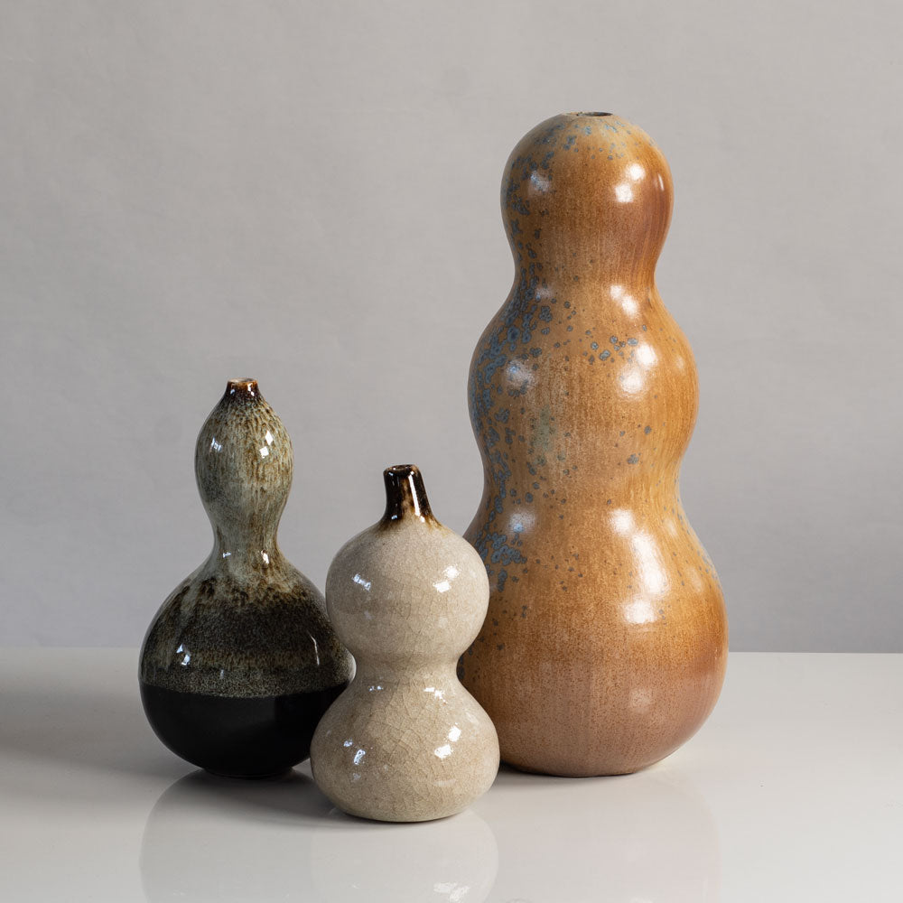 Group of double and triple gourd vases by Horst Kerstan, Germany