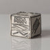 Bengt Berglund for Gustavsberg, Sweden, stoneware cube K2302