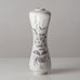 Stig Lindberg for Gustavsberg, Sweden, gray and white floral faience vase J1359