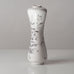 Stig Lindberg for Gustavsberg, Sweden, gray and white floral faience vase J1359