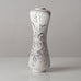 Stig Lindberg for Gustavsberg, Sweden, gray and white floral faience vase J1359