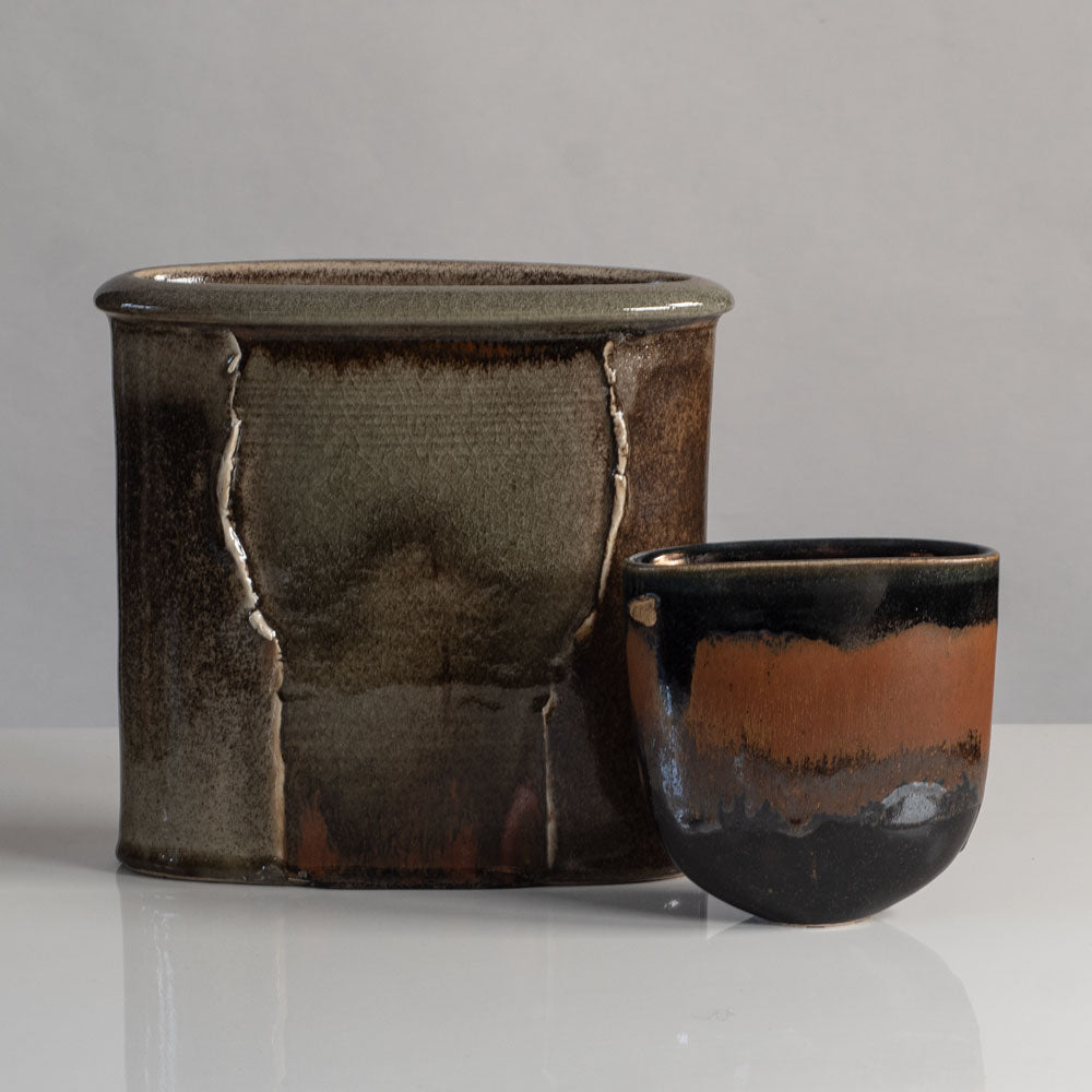 Two vases by Gerald and Gottlind Weigel, own studio, Germany