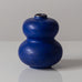 Arthur Carlsson Percy for Gefle, Sweden,  stoneware vase with blue glaze and silver applique K2445