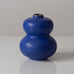 Arthur Carlsson Percy for Gefle, Sweden,  stoneware vase with blue glaze and silver applique K2445
