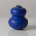 Arthur Carlsson Percy for Gefle, Sweden,  stoneware vase with blue glaze and silver applique K2445
