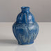 Eva Jancke Bjork for Bo Fajans, stoneware vase with matte blue glaze M4051
