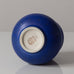 Arthur Carlsson Percy for Gefle, Sweden,  stoneware vase with blue glaze and silver applique K2445