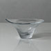 Tapio Wirkkala for Iittala, Finland "Kantarelli" bowl, engraved clear glass