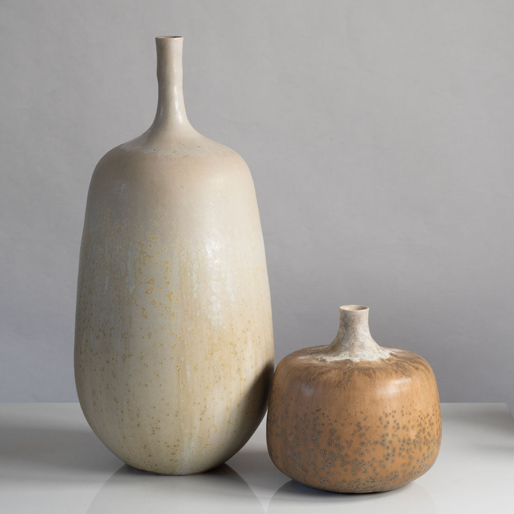 Two bottle vases by Gerald and Gotlind Wiegel, Germany