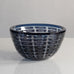 Edvin Öhrström for Orrefors, Sweden, ariel bowl in blue and clear glass L3796