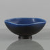 Berndt Friberg for Gustavsberg, Sweden, unique bowl with cobalt blue haresfur glaze J1249