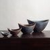 Group of ovoid bowls with blue glaze Gunnar Nylund for Rörstrand, Sweden