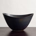 Gunnar Nylund for Rörstrand, Sweden, large ovoid bowl with black and brown glaze J1651