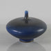 Berndt Friberg for Gustavsberg, Sweden, unique vase with cobalt blue haresfur glaze J1674