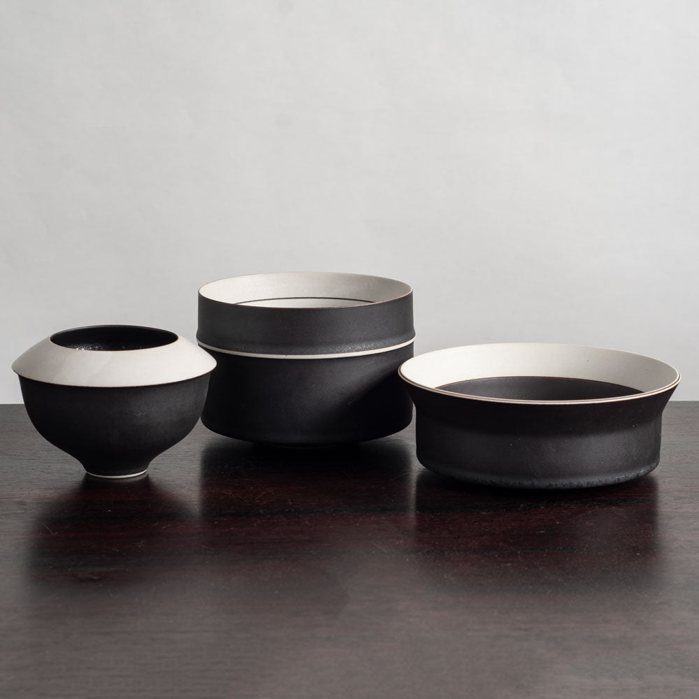 Three vessels by Karl and Ursula Scheid, Germany