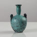 Svend Hammershøi for Kähler Keramik, Denmark, earthenware vase with green and black glaze K2291