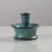 Svend Hammershøi for Kähler Keramik, Denmark, earthenware candleholder with green and black glaze N8693