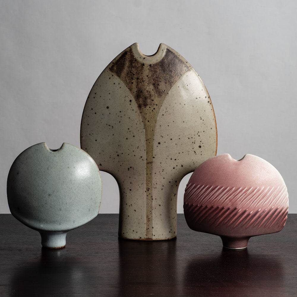 Three spade-form vases by Karl Scheid, Germany