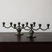 Just Andersen  for GAB, Sweden, pair of bronze candelabras J1511 and K2676