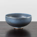 Berndt Friberg for Gustavsberg, Sweden, unique bowl with gray blue haresfur glaze J1748