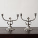 JL Hultmann for Svenskt Tenn, Sweden, pair of pewter double candlesticks J1531