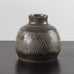 Carl Harry Stalhane, for Rörstrand, vase with incised pattern and brown glaze K2071