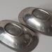 Just Andersen, Denmark, pair of pewter dishes J1758 and J1759