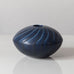 Wilhelm Kage for Gustavsberg, Sweden, Stoneware "Verkstad" vase  with blue haresfur glaze K2114